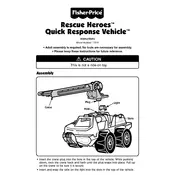 Fisher Price Mattel Rescue Heroes Quick Response Vehicle 77079 Toy manual cover