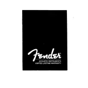 Fender 1999 Fender Acoustic Guitar Guitar manual cover