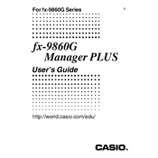 Casio fx9860G Manager Plus Software manual cover