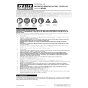 Sealey MC105 Tester manual cover