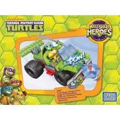 Mega Bloks Mattel Half-Shell Heroes DMW43 Construction Set manual cover