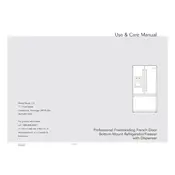 Viking VCFF136D Refrigerator manual cover