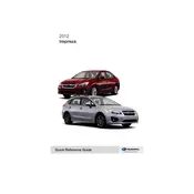 Subaru Impreza 2.0i 4-Door 2012 manual cover