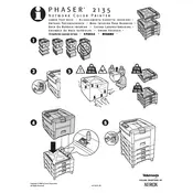 Xerox Tektronix Phaser 2135 Install Lower Tray Deck Printer manual cover