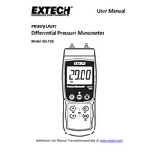 Flir Extech SDL720 Manometer manual cover