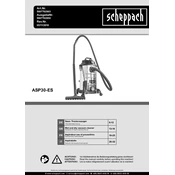 Scheppach ASP30-ES 5807702903 Vacuum Cleaner manual cover