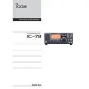 Icom IC-78 Transceiver manual cover