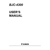 Canon BJC-4300 manual cover