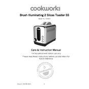 Cookworks 9195019 T316DE Toaster manual cover