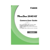 Canon PowerShot SX40 HS manual cover