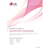 LG 42LS33A 42LS33A-5B.AUS Signage manual cover