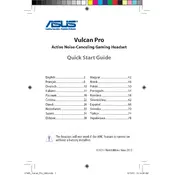 ASUS Vulcan PRO Headphones manual cover