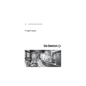 De Dietrich DRN1215J Refrigerator manual cover