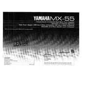 Yamaha MX-55 Amplifier manual cover