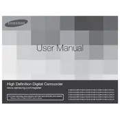 Samsung HMX-H300RN Camcorder manual cover