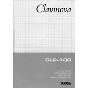 Yamaha Clavinova CLP-100 Piano manual cover