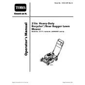 Toro Recycler 21-inch 22177 Mower manual cover