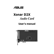 ASUS Xonar D2X Sound Card manual cover