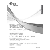 LG LBC20514SW Refrigerator manual cover