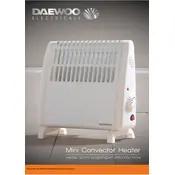 Daewoo Mini Convector Heater HEA1439 Heater manual cover