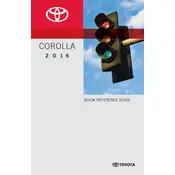 Toyota Corolla 2016 Sedan manual cover