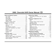 Chevrolet HHR 2008 manual cover