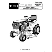 Toro Wheel Horse 310-8 73320 Tractor manual cover