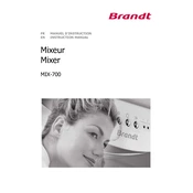 Brandt MIX-700 Mixer manual cover