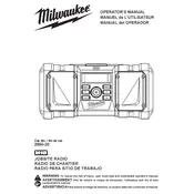 Milwaukee 2890-20 Radio manual cover