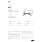 Canon imagePROGRAF RU-23 manual cover