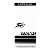 Peavey Deca 424 Amplifier manual cover