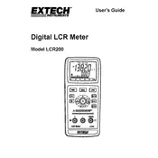 Flir Extech LCR200 Meter manual cover