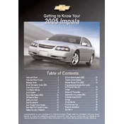 Chevrolet Impala 2005 manual cover