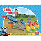 Mega Bloks Mattel Thomas Railway Raceday DPJ23 Construction Set manual cover