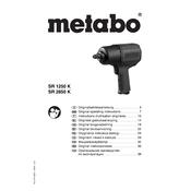 Metabo SR 1250 K Pneumatic Tool manual cover