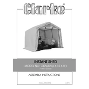 Clarke 3503580 CIS8612 Instant Shed manual cover