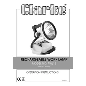 Clarke 4003005 RWL12 Rechargeable Work Lamp manual cover