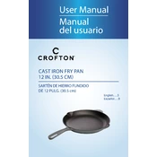 Crofton 43027 Cast Iron Fry Pan Grey manual cover