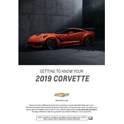 Chevrolet Corvette 2019 manual cover