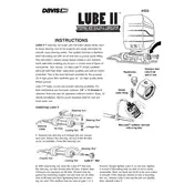 Davis Lube II 425 Lubricator manual cover