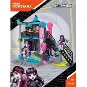 Mega Construx Mattel Monster High School Fang Out DPK34 Construction Set manual cover