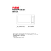 RCA RMW727 Microwave manual cover