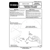 Toro Wall Light 52623 Light Kit manual cover