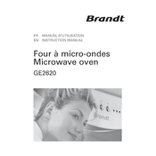 Brandt GE2605W Microwave Oven manual cover