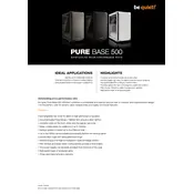 be quiet! Pure Base 500 Window Black Case manual cover