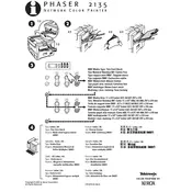 Xerox Tektronix Phaser 2135 Print on Thin Card Stock Printer manual cover