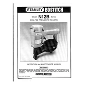 Bostitch N12B Nailer manual cover