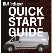 Ram Promaster 2021 Van manual cover