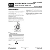 Toro Power Max 828 LXE 38631 Snow Thrower manual cover