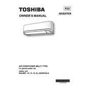 Toshiba RAS-M07E2KV2G-A Air Conditioner manual cover